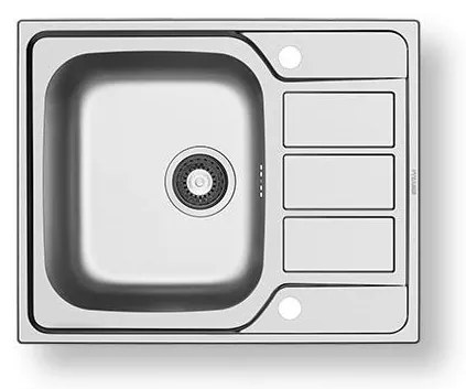 Pyramis 100187101 - Kuchynský drez ATHENA 62x50 cm satin