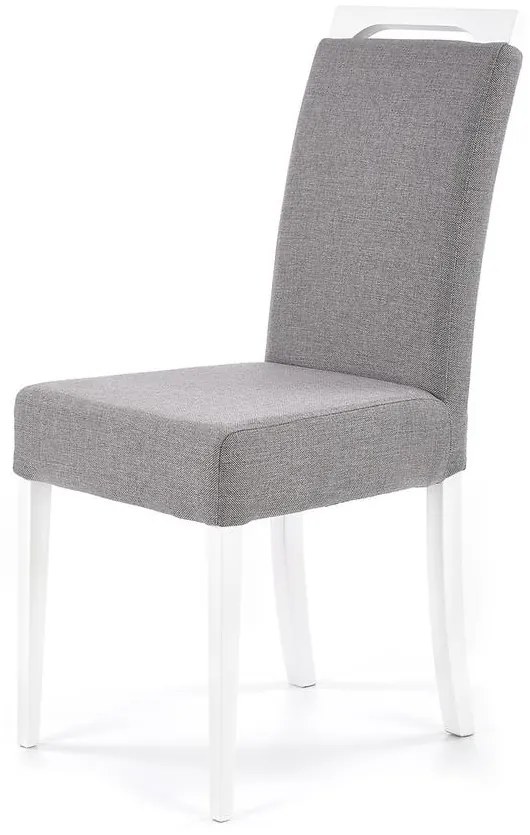 Stolička Clarion drevo/velvet biela/inari 91 47x59x99