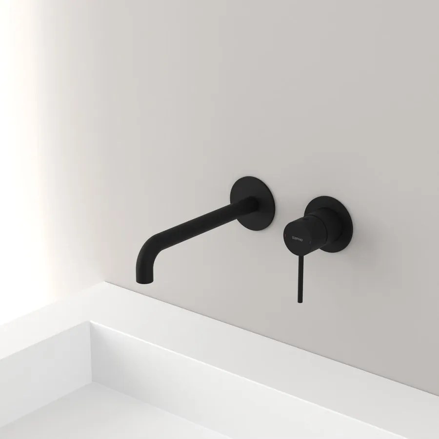 Sapho Sapho, ULTRAMIX stojanková umývadlová batéria, čierná mat/chróm, UT007BC