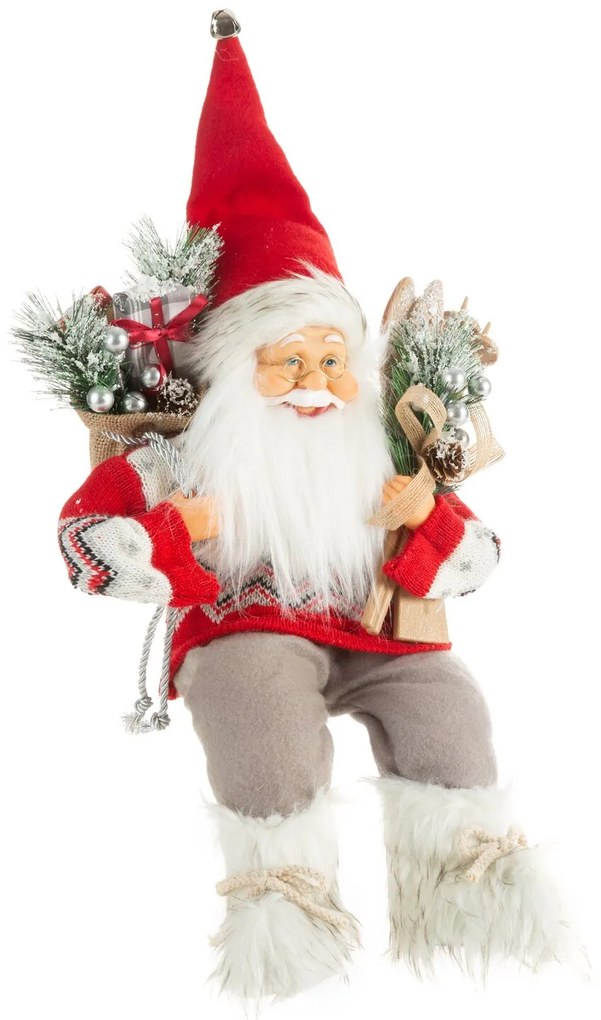 VIANOČNÁ FIGÚRKA SANTA 40 CM ČERVENÁ