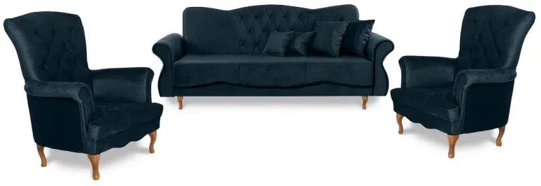 Pohovka Panama 3, modrá (monolith 77)