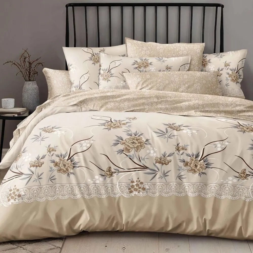 Obliečky HILDA BEIGE 7-dielna sada 140x200 cm