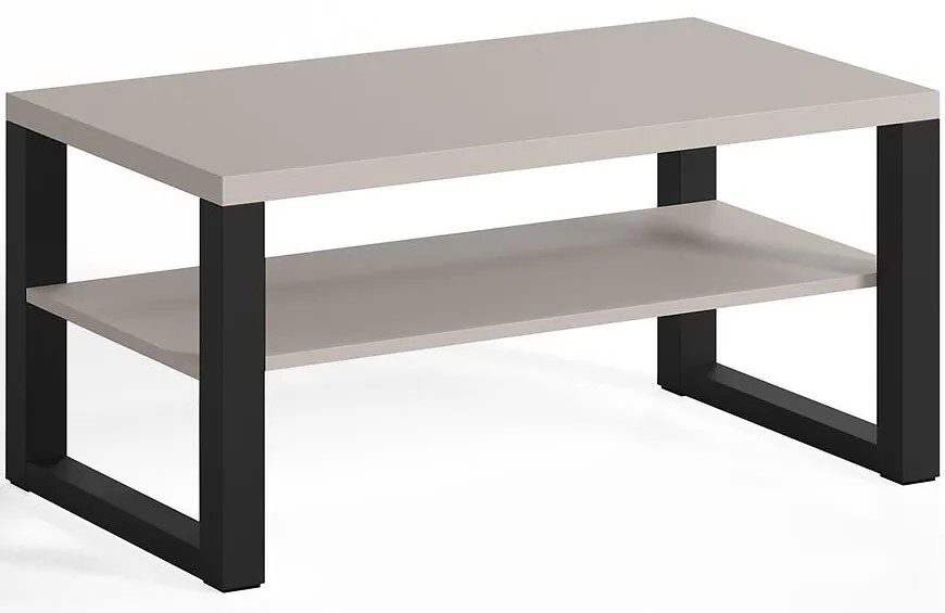 Konferenčný stolík Mona 1050 + Polica Kašmír/čierna