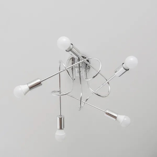 Prisadený luster OXFORD 5xE27/15W/230V lesklý chróm