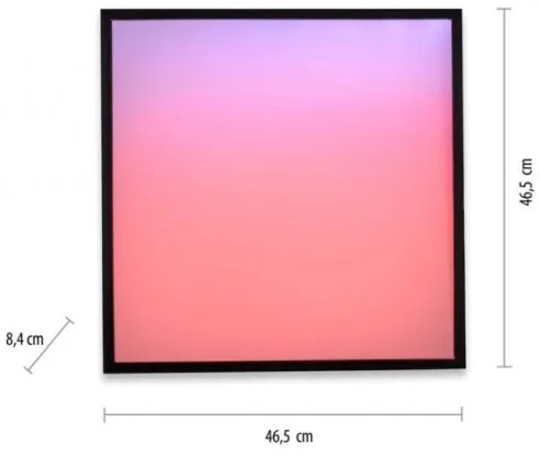 JUST LIGHT. 14110-18-LED RGBW Stmievateľné svietidlo MARIO BLACK LED/19,5W/230V+DO