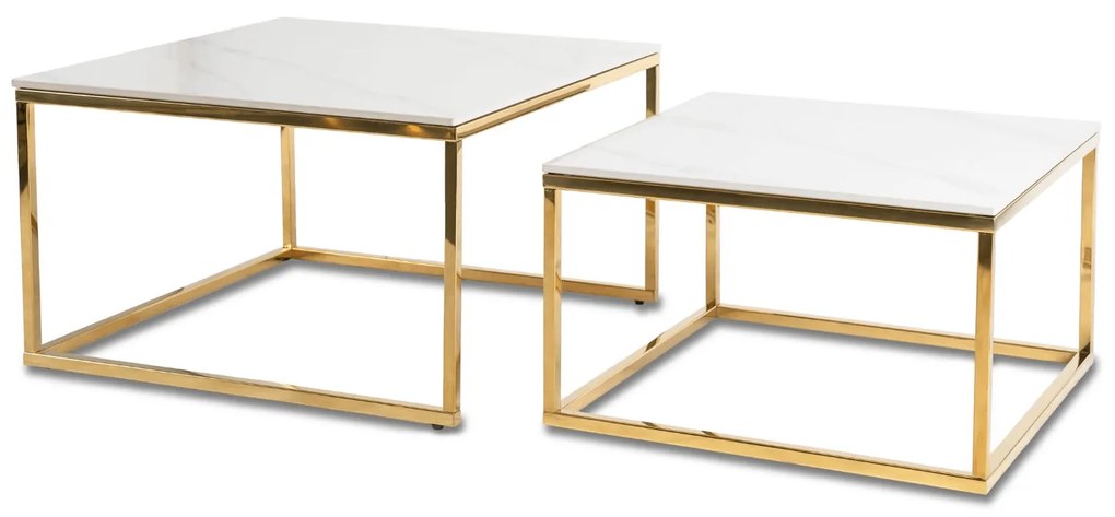 PROXIMA.store - Set konferenčných stolíkov TENOR FARBA: biela