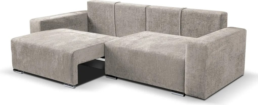 Rozkladacia pohovka Anafi, šedo-béžová látka