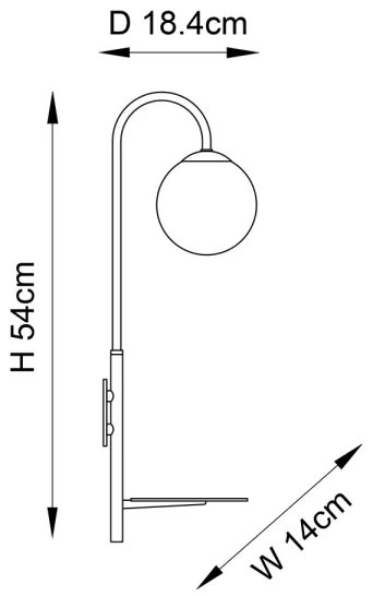 Endon 92726 - Nástenné svietidlo HALO 1xG9/3W/230V čierne