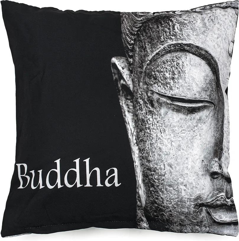 BO-MA Trading Obliečka na vankúšik Buddha face, 45 x 45 cm