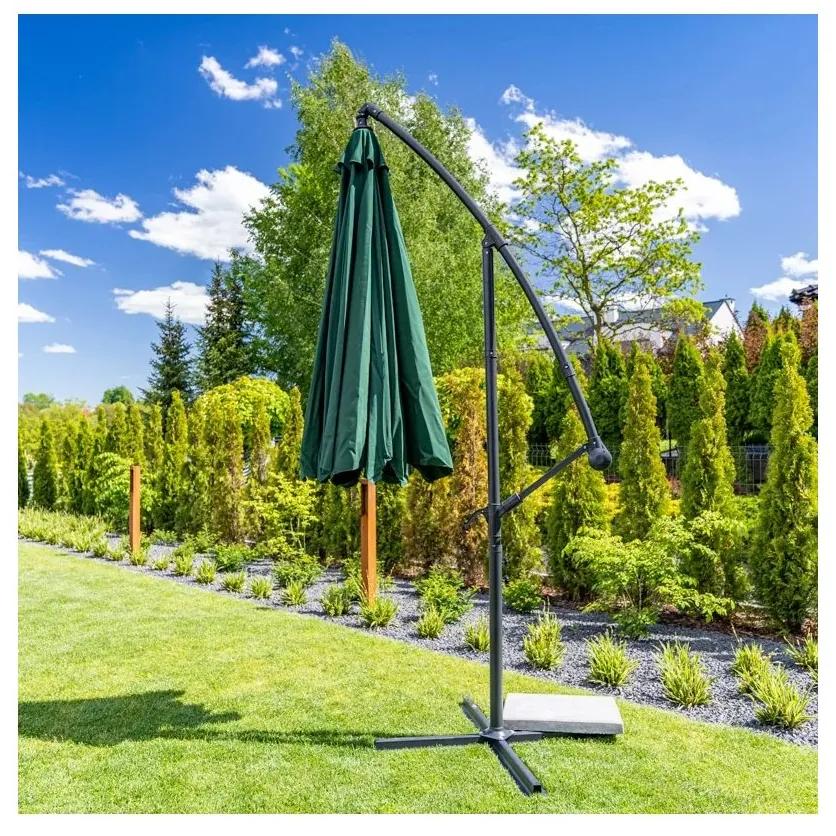 Záhradný Slnečník s vetraním 3M - zelený