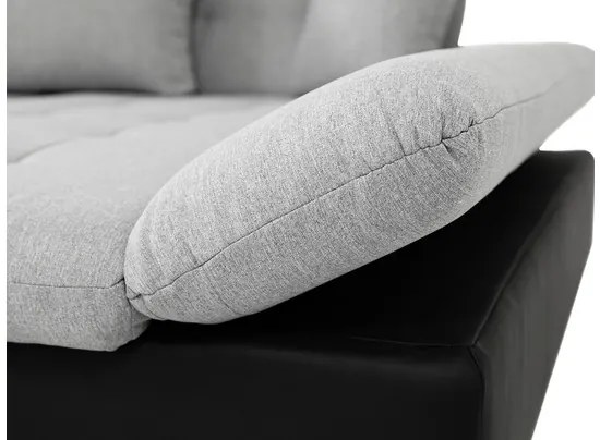 Rohová sedacia súprava Magnir, Dostupné poťahy: ekokoža Soft 017 + Lux 06 + Lux 05, Strana: ľavá