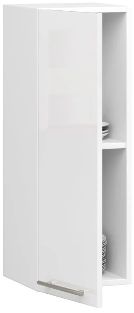 Závěsná kuchyňská skříňka Olivie W 30 cm bílá