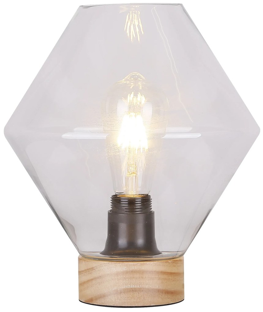 CLX Stolná škandinávska lampa SARZANA, 1xE27, 60W, číra