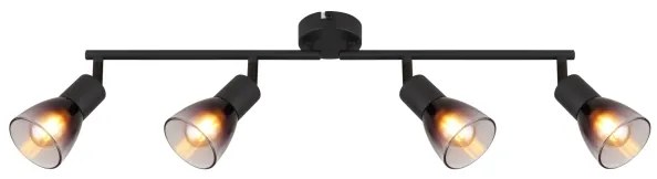 Globo 54312-4 - Bodové svietidlo SATELLA 4xE14/25W/230V čierna