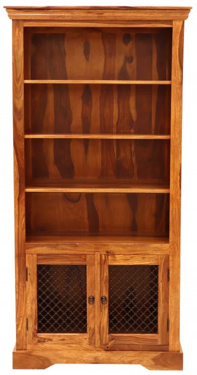 Knižnica Jali 100x200x45 z indického masívu palisander Super natural