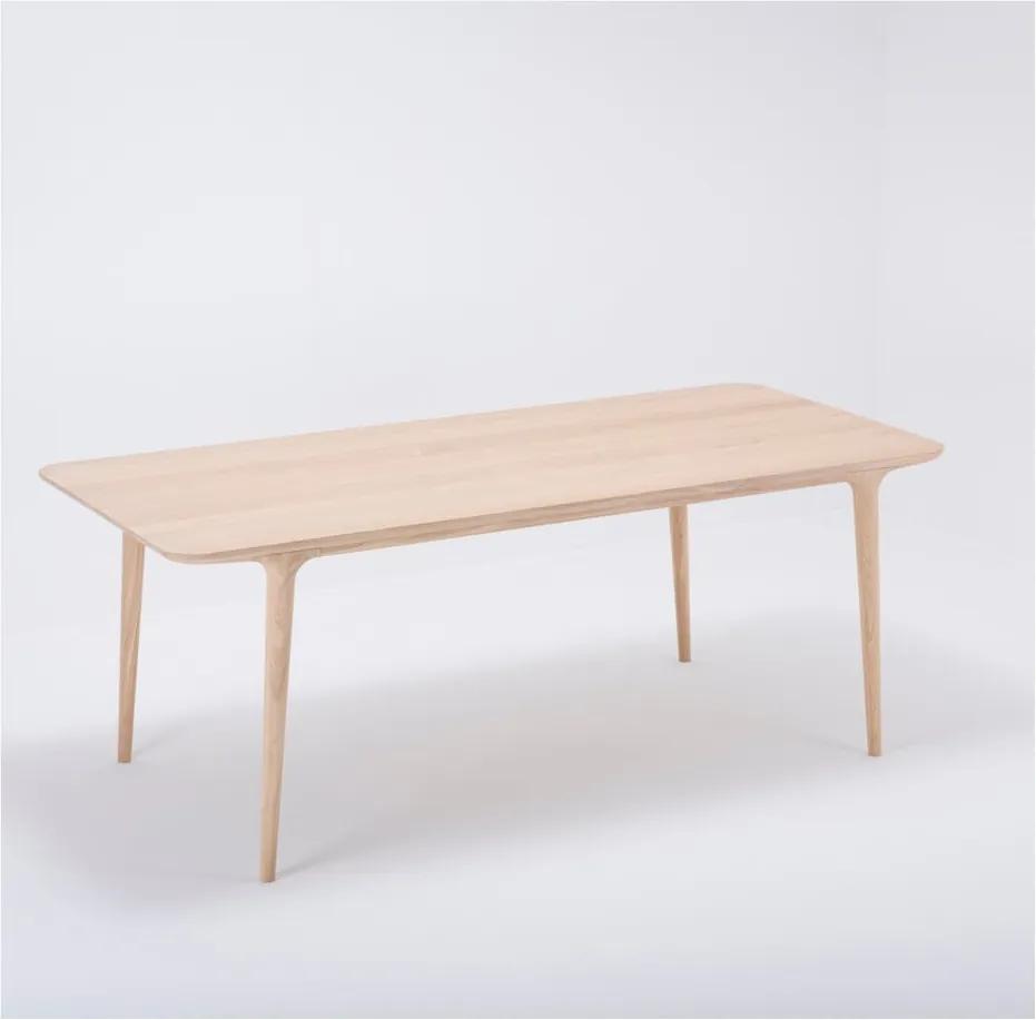 Jedálenský stôl z masívneho dubového dreva Gazzda Fawn, 200 × 90 cm