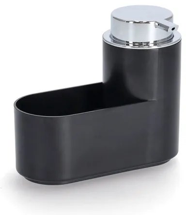 Zeller Present Dávkovač na jar s hubkou a drôtenkou, čierny plast