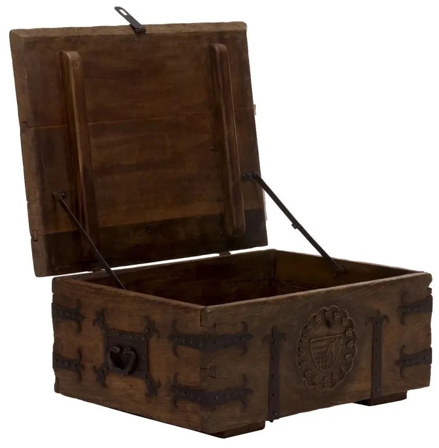 furniture-nabytek.cz - Masivní konferenční stolek Aladin z mangového dřeva, voskovaný, hnědý – 92×70×40 cm