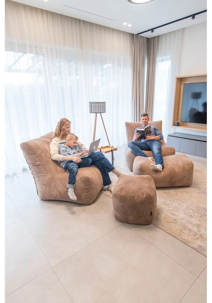 Tyrkysovomodrý sedací vak Seat 100 Lounge – SLOWDOWN