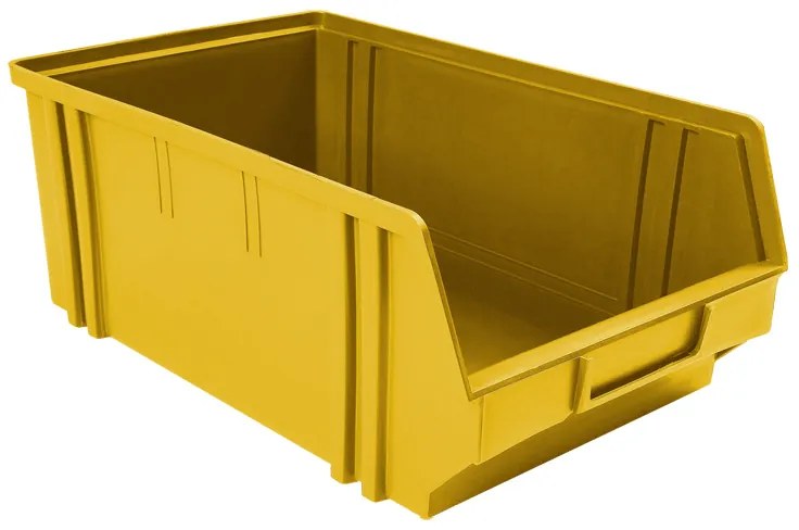 Plastové boxy BASIC, 305 x 480 x 177 mm, 12 ks, žltooranžová