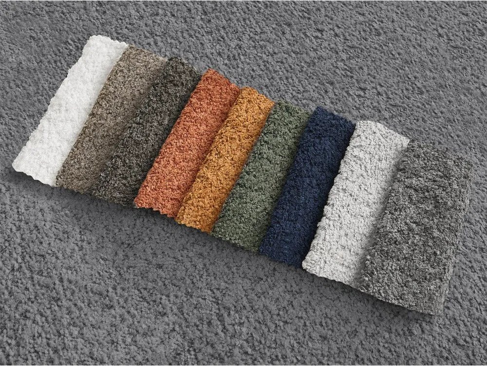 Sivá podnožka z textílie buklé Montaigne – Bobochic Paris