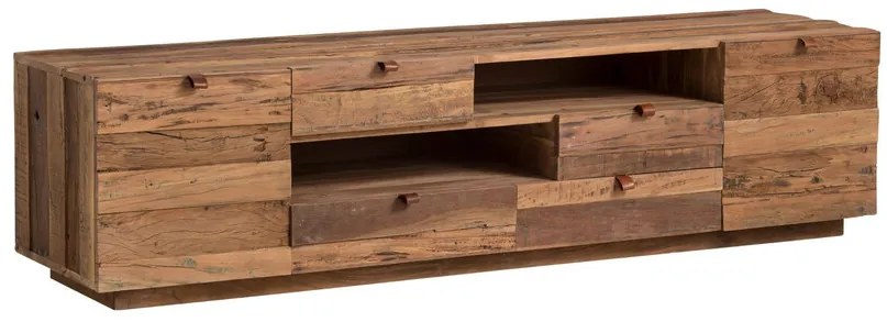 Luxusný TV stolík z masívneho recyklovaného dreva Alcatraz 180cm