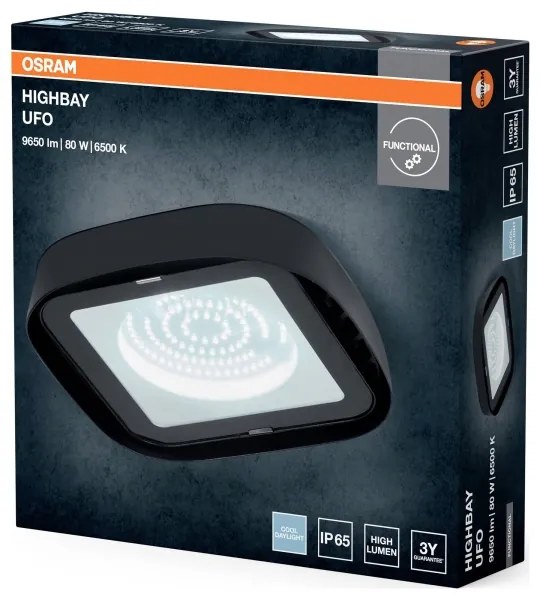 Osram - LED stropné priemyselné svietidlo HIGHBAY LED/80W/230V 6500K 23x23 cm IP65