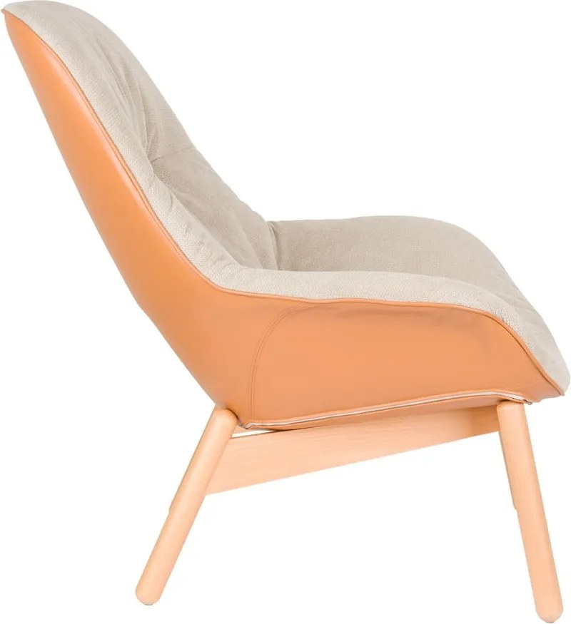 Béžové kreslo Duke – White Label