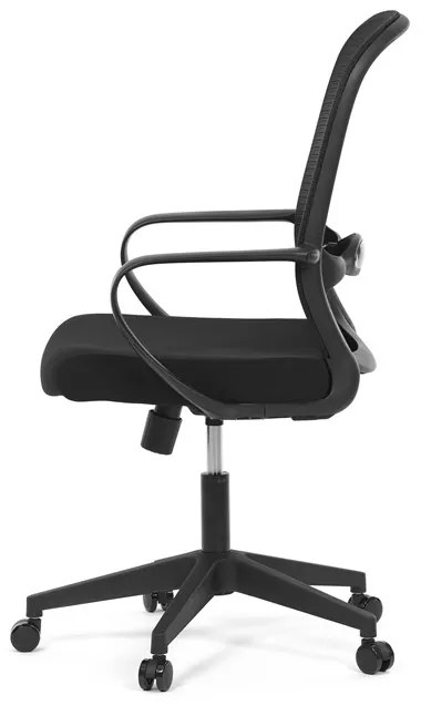 Autronic BONTEC Kancelárska stolička, hojdací mechanizmus, čierna látka, KA-S424 BK Farba: Čierna