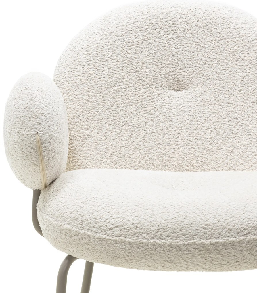 Čalouněné jídelní křeslo Fiori béžové