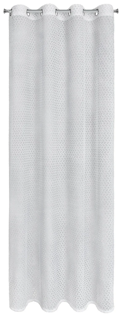ZÁCLONA NA KRÚŽKOCH CINDY 140X250 CM BIELA