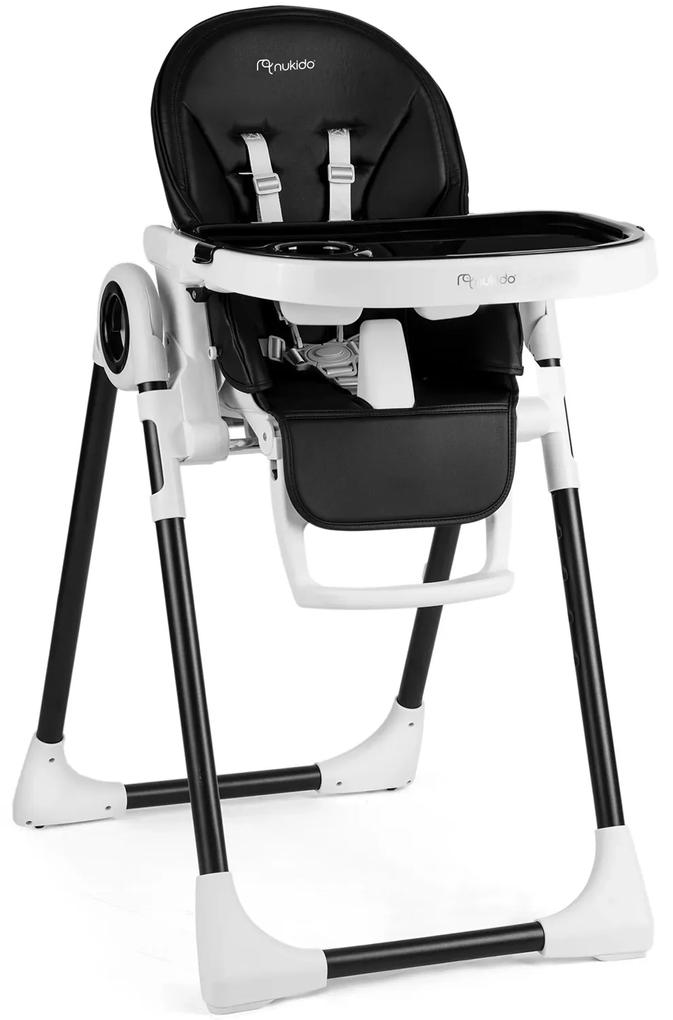 Detská jedálenská stolička, Belo, do 15 kg, Ricokids | čierna