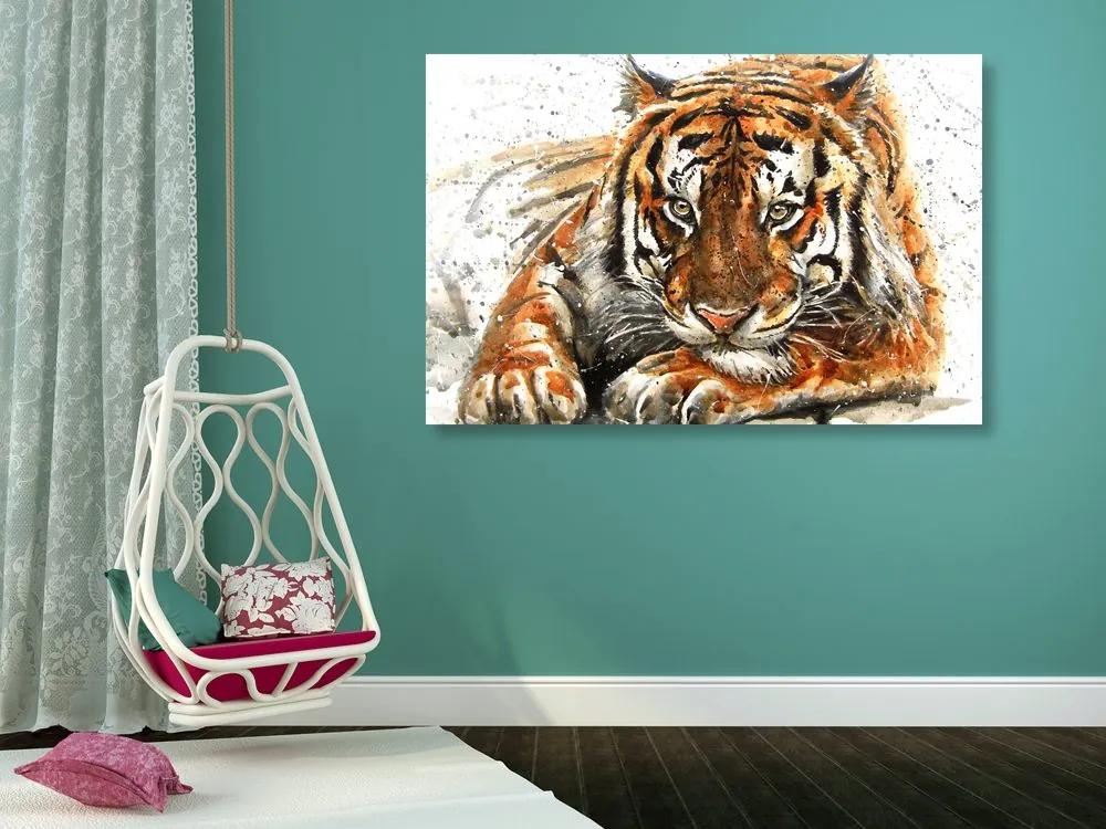 Obraz maľovaný bengálsky tiger