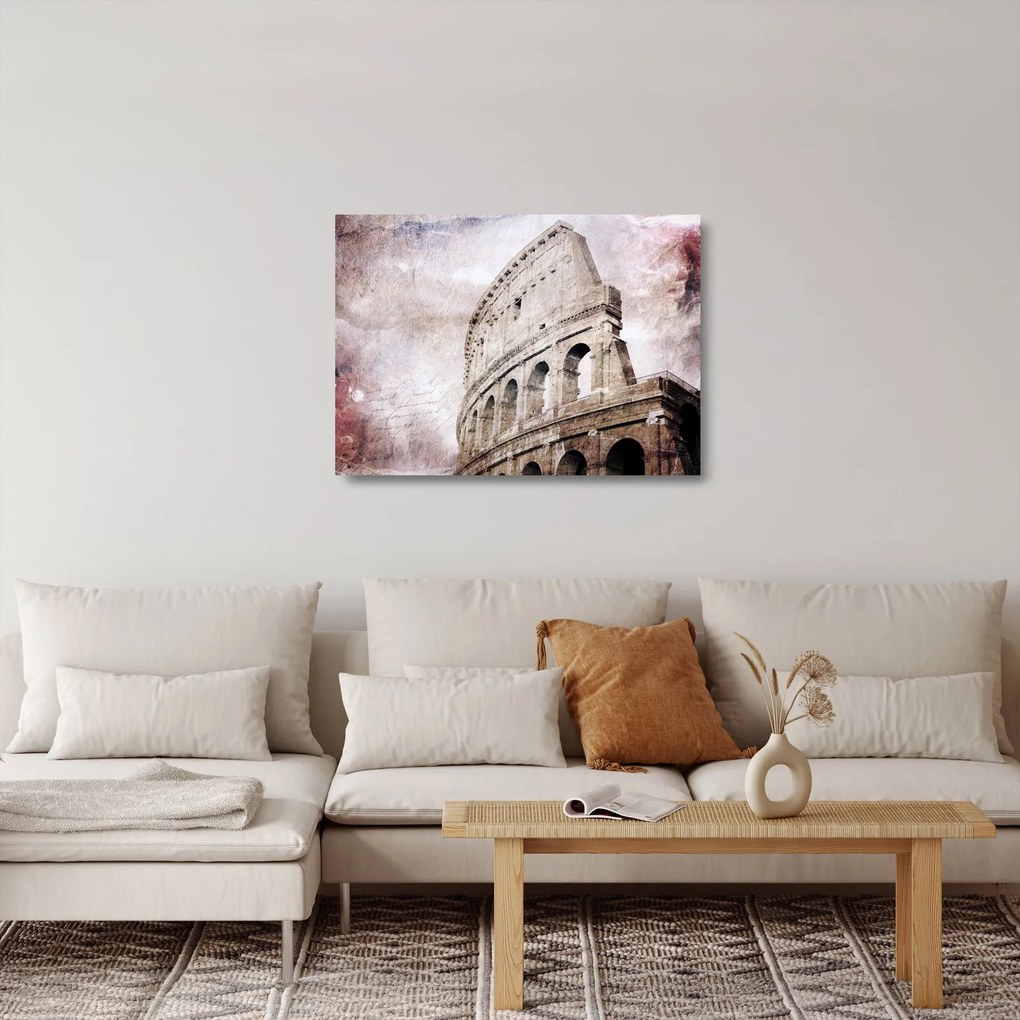 Sklenený obraz - Koloseum, Rím, Taliansko (70x50 cm)