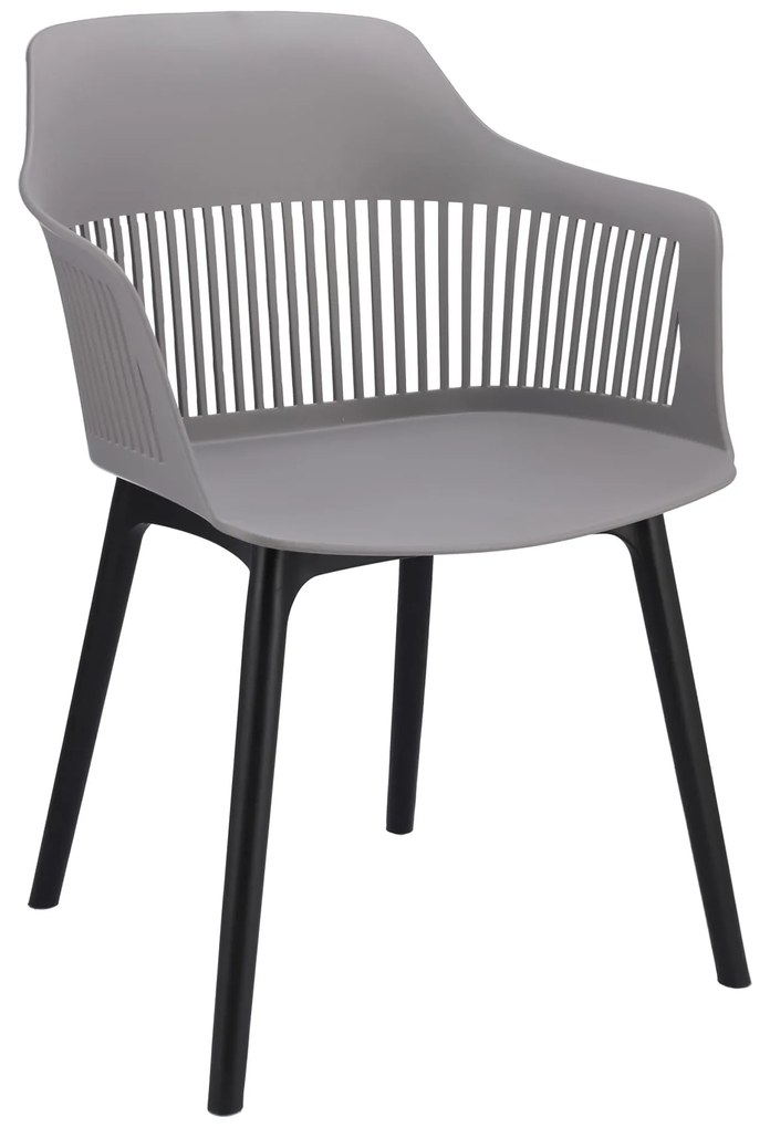 Dekorstudio Balkónové sedenie CORNIDO sivé - 2x stolička + 1x stôl