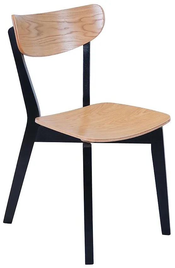 Stolička Blanka Dub Natural/mat. čierna