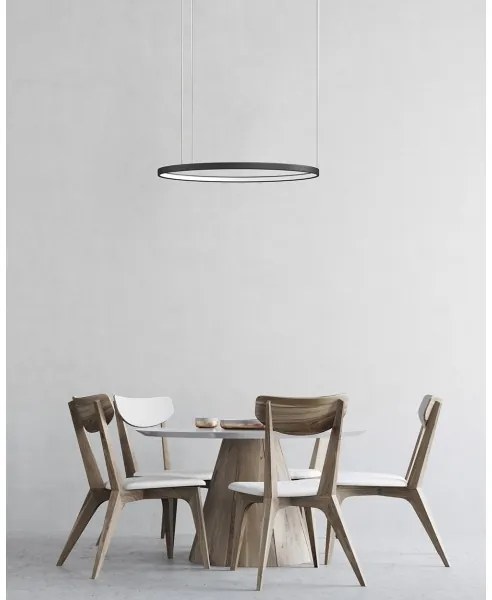 Azzardo AZ5019-LED Stmievateľný luster na lanku AGNES LED/48W/230V pr. 58 cm čierna