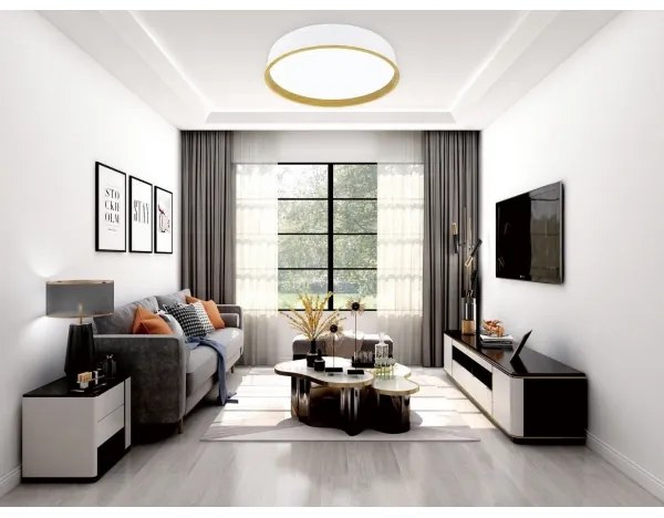 Top Light - LED Stmievateľné stropné svietidlo DEKOR LED/51W/230V + DO biela/béžová