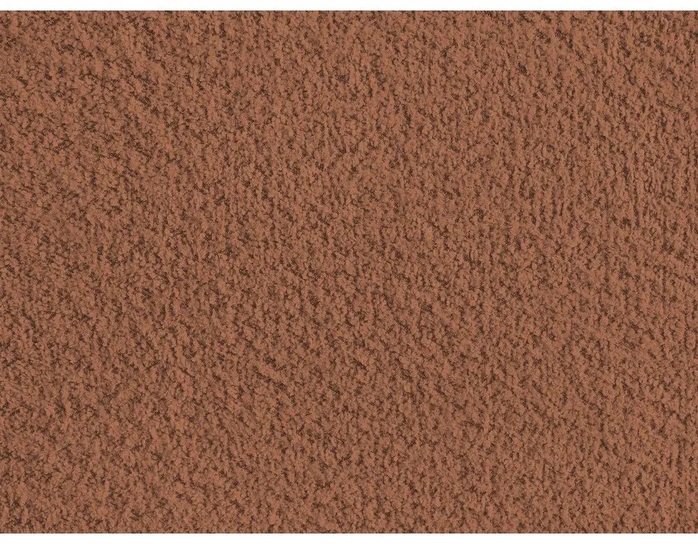 Oranžová čalúnená dvojlôžková posteľ s úložným priestorom/bez čela s roštom 180x200 cm Inera – Bobochic Paris