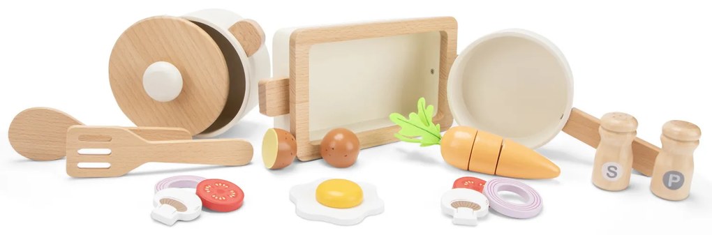 Drevená súprava riadu