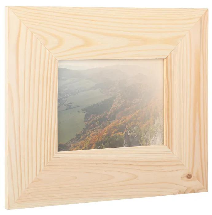 ČistéDrevo Drevený fotorámik na stenu 29,5 x 25 cm