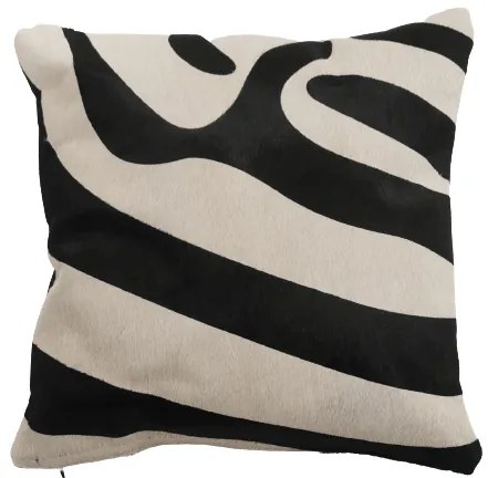 Vankúš z hovädzej kože Luxury Cowhide BRAZÍLIA ZEBRA 40x40cm