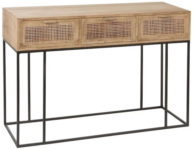 Konzolový stolík so zásuvkami Woven - 120 * 40 * 80cm