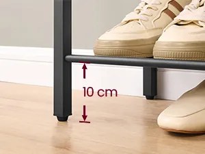 Topánkovník Vasagle Melas 53 cm čierny/hnedý