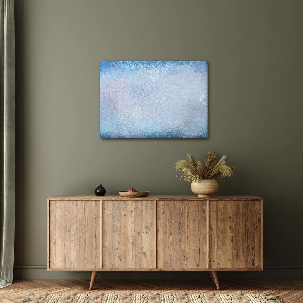 Obraz - Mandaly v modrej (70x50 cm)