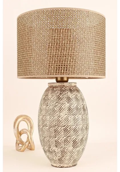 Stolná lampa RAMZES 1xE27/40W/230V béžová