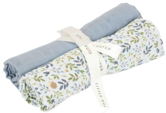 Little Dutch Plienky 70x70cm Forest Adventure & Denim Blue 2ks