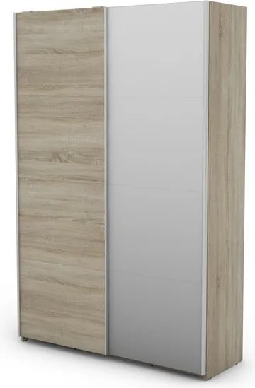 Šatníková skriňa Carlos 125/43 2D, dub sonoma, 125 cm