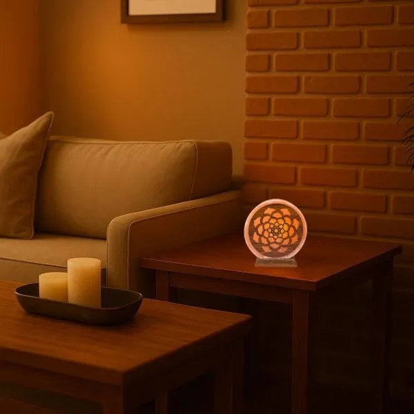 Rabalux 76031 - Soľná lampa MANDALI 1xE14/15W/230V