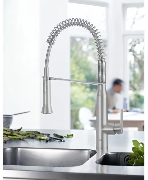GROHE 31379DC0 - drezová batéria K7, nerez
